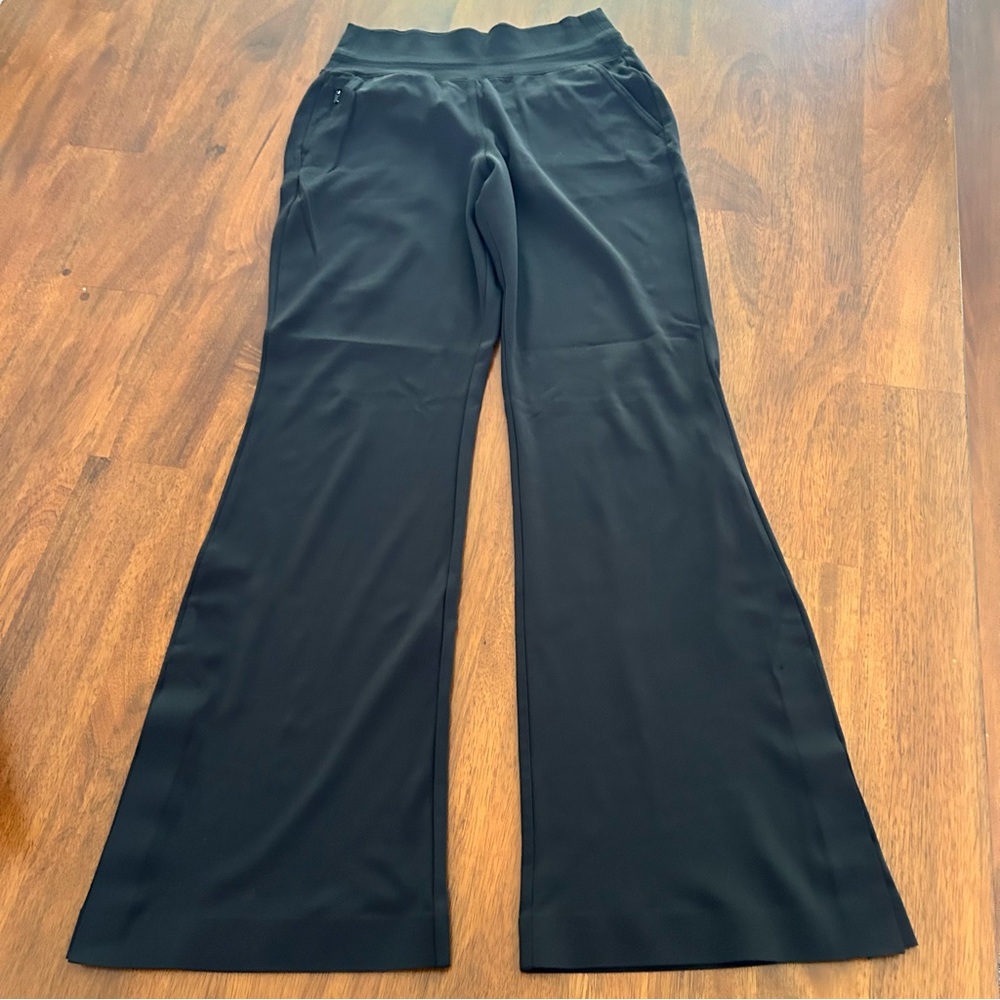 Athleta Black Wide-Leg Track Pants